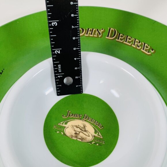 John Deere Green Chip Dip Serving Tray Melamine Ware 13" Farmhouse Kitchen Decor - Picture 12 of 13